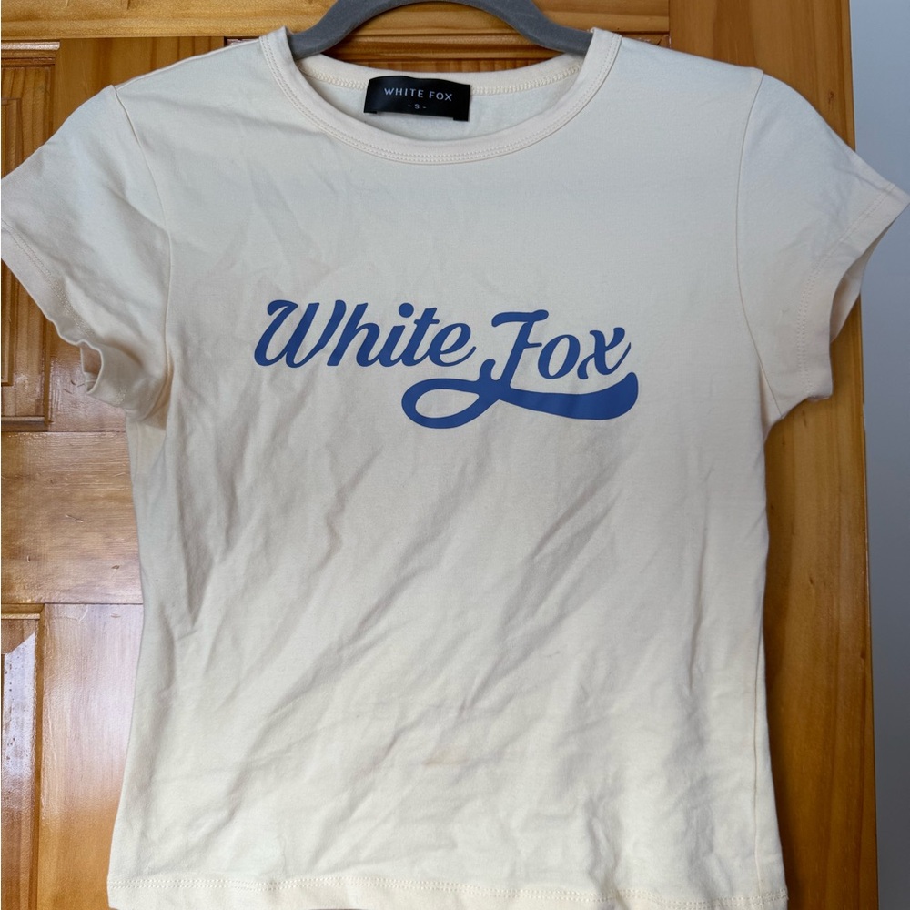 Butter YelloW T-Shirt with Blue Logo